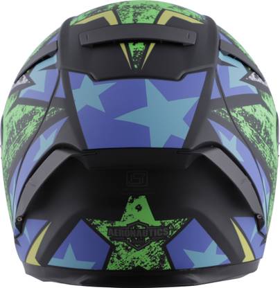 Steelbird SA-2 Star ISI Certified Full Face Graphic Helmet Motorbike Helmet