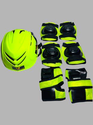 HouseOfCommon cycling protection kit for kids– Helmet, Knee Pads, Elbow Pads & Wrist Guards Cycling Kit