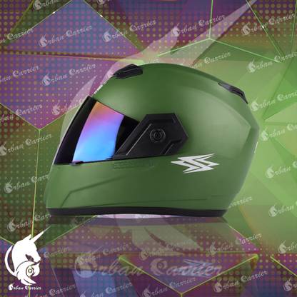 urban carrier ABS Material Full Face Rainbow Visor Helmet, UV Scratch Resistance Motorbike Helmet