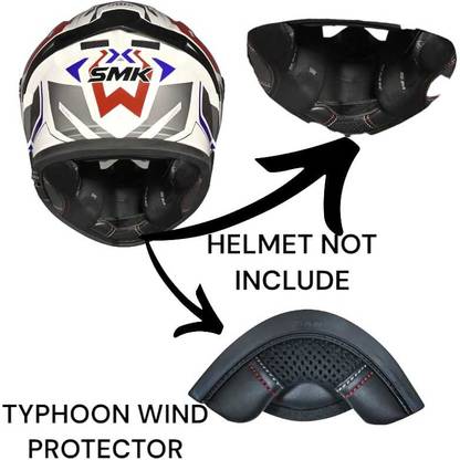 SMK Spare Chin Curtain for ALL Typhoon Models Motorbike Helmet