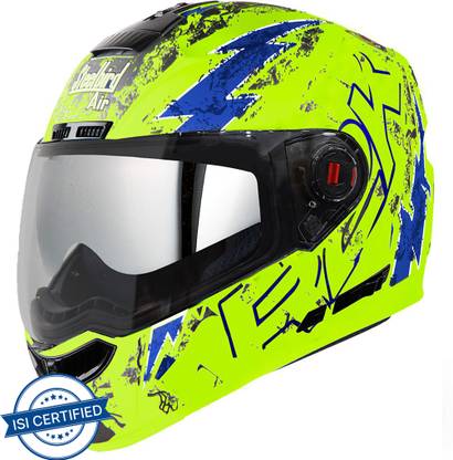 Steelbird Air R2K Live Double Visor Full Face Graphics Helmet, Inner Silver Sun Shield Motorbike Helmet