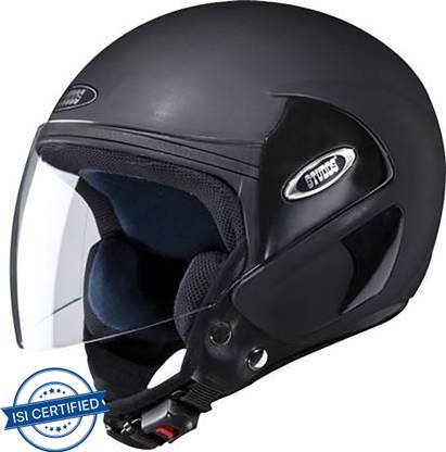 STUDDS CUB MATT BLACK OPEN FACE 600 MM SIZE XL Motorsports Helmet