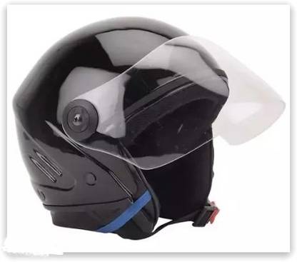 Lxt _Black Track Half Face Helmet With ISI Certified SAVE YOUR LIFE Motorbike Helmet