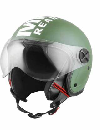 FOROLY Unisex Classic Open Face ABS Material with Polycarbonate visor Motorbike Helmet