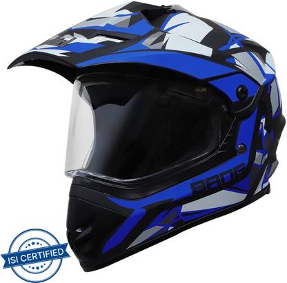 Steelbird Off Road Bang KTN ISI Certified Motocross Full Face Helmet Motorbike Helmet