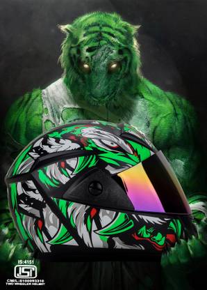 urban carrier ABS Material Full Face Rainbow Visor, UV Scratch Resistance Cricket Helmet