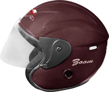 YOURCITYSELLER Cherry Strong and Durable Nano Stylish Matt Finish Half Face Bike Helmet Motorbike Helmet