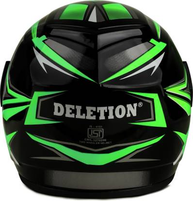 fuery Full Face Mega Jazz 360 Green Helmet Z073 Motorsports Helmet