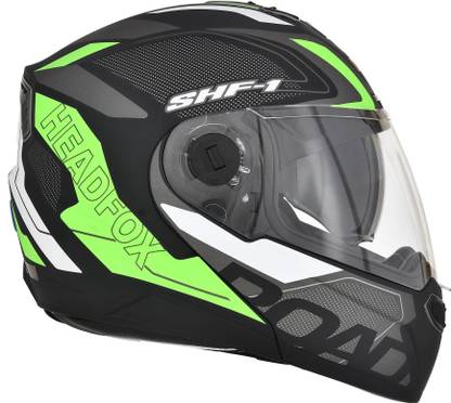 HEADFOX N2 Air 7 Smart Bluetooth Calls | Music | GPS | Waterproof | Voice Asst. Road DV Motorbike Helmet