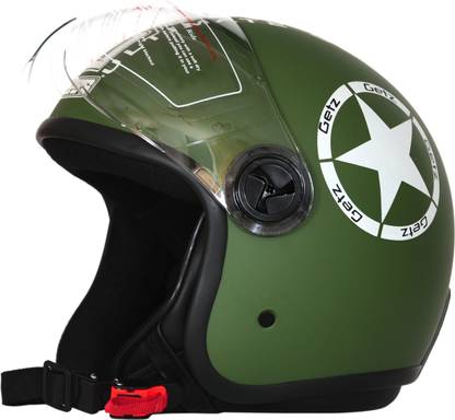 DASS Bomber Army Green Medium Size Motorbike Helmet