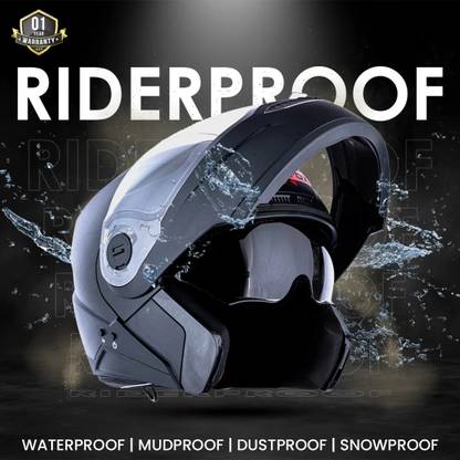 HEADFOX N2 Air 7 Smart Bluetooth Calls | Music | GPS | Waterproof | Voice Asst. Motorbike Helmet