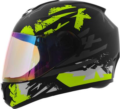 Steelbird SBH-11 Zoom Racer ISI Certified Full Face Graphic Helmet for Men and Women Motorbike Helmet
