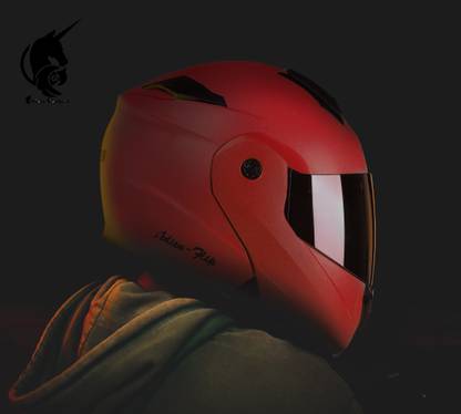 urban carrier ABS Material Flip Up Full Face Stylish Helmet with Rainbow Visor For Men Motorbike Helmet