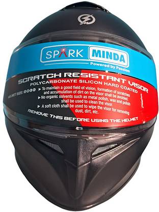 Spark Minda RANGER FULL FACE HELMET EN BLACK Motorbike Helmet