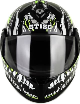 stiss NEW GREEN P.C VISOR 2.O Motorbike Helmet