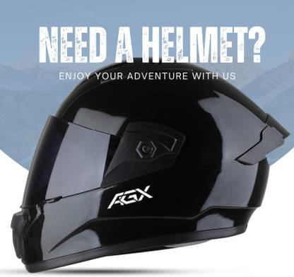 FOROLY Wonder All Black Spoiler ABS Material with Black PC Visor Motorbike Helmet