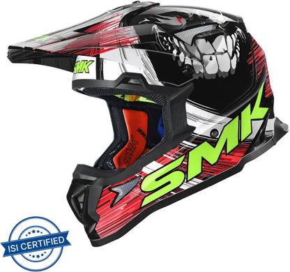 SMK Allterra Smiley Graphics GL-234 Motorbike Helmet