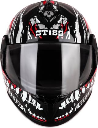 stiss NEW RED 2JALI PC VISOR 2.0 Motorbike Helmet