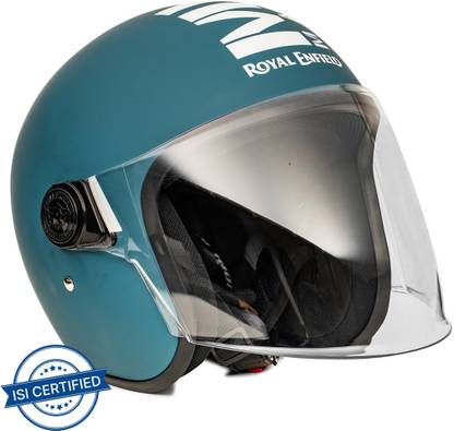 ROYAL ENFIELD Open Face MLG with Visor ISI Certified Motorbike Helmet