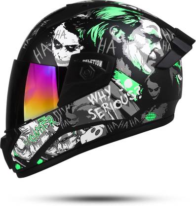 urban carrier ABS Material Full Face Rainbow Visor, UV Scratch Resistance Cricket Helmet