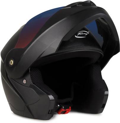 फ्यूरी FLIF-UP ISI APPROVED HELMET WITH RAMBO VISAR AND ABS BODY हेलमेट