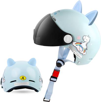 Zomei Kids Scooter Helmet Adjustable Strap Cushioning Cartoon Bunny Unicorn Design Cycling Helmet