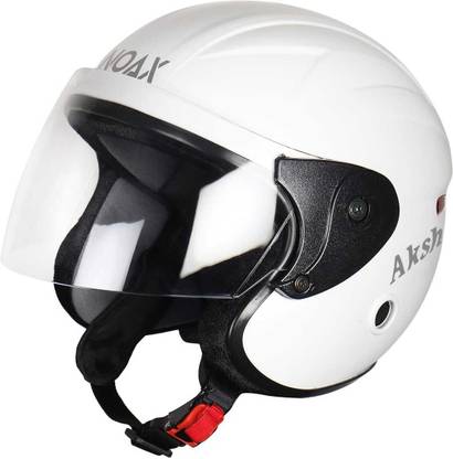 NOAX NANO HALF FACE STYLISH PROTECTOR Motorbike Helmet  (White)