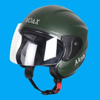 NOAX Kawach Nano half face military green matt Motorbike Helmet