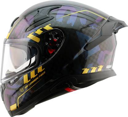 Axor Carbon Big Checks Motorbike Helmet