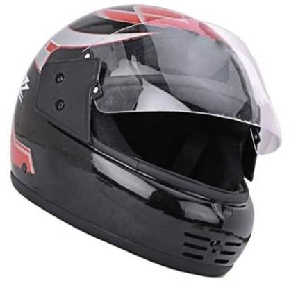 RECTITUDE ABS Material Shell Full Face Unisex 6 Jali Helmet, Anti UV Scratch Resistance Motorbike Helmet