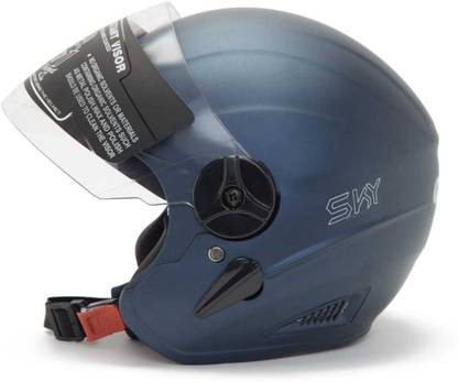 Font Indicator-Unisex_Open Face -M-Blue-6 Motorsports Helmet