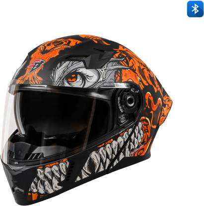 Steelbird SBA-20 Draco Bluetooth Full Face ISI Certified Helmet for Men Motorbike Helmet