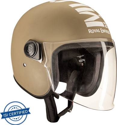 ROYAL ENFIELD Open Face MLG with Visor ISI Certified Motorbike Helmet