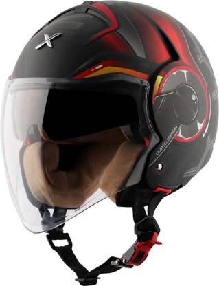 Axor Striker Hitman Dual Visor Motorbike Helmet