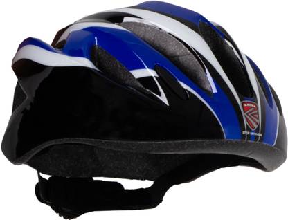 Kross Specialised Polycarbonate Cycling Helmet, Light Weight With Adjustable Strap, Black White Cycling Helmet