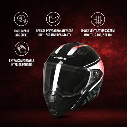 TVS Racing Anti Matter Motorbike Helmet
