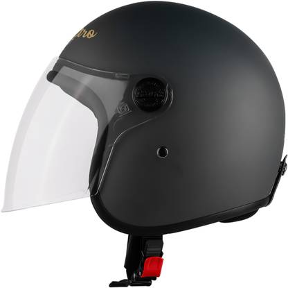 Steelbird SBH-56 Retro ISI Certified Open Face Helmet for Men and Women Motorbike Helmet