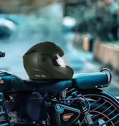 fuery Flip-up Plain Visor Blue Helmet Z067 Motorsports Helmet