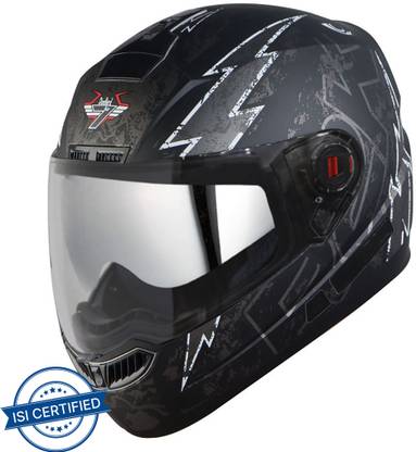 Steelbird Air SBA-1 R2K Live Double Visor Full Face Graphics Helmet, Inner Silver Sun Shield Motorbike Helmet