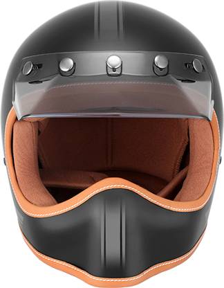 Hero Motocorp MAVRICK VINTAGE FF HELMET BLACK - M Motorbike Helmet