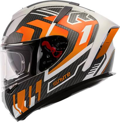 IGNYTE IGN-4 Atomixx ISI/DOT Certified Full Face Graphic Helmet with Inner Sun Shield Motorbike Helmet