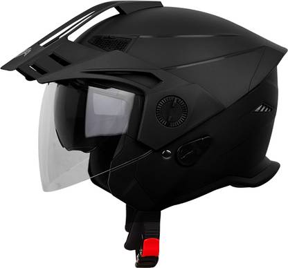 Steelbird Dual Visor Dashing Black Motorbike Helmet