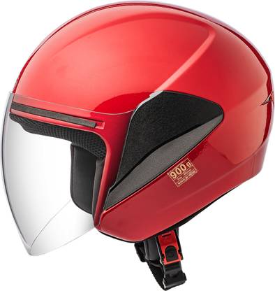 GLIDERS Arc DX ISI Certified Open Face Helmet with Clear Visor- Motorbike Helmet