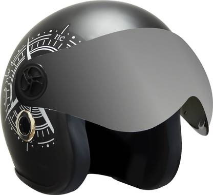 TURTLE Star With Visor Half Face Mercury Visor L-60 cm Motorbike Helmet