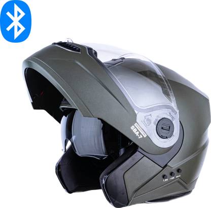 HEADFOX N2 Smart Bluetooth sba7 Calls | Music | GPS | Voice Command Dashing DV Motorbike Helmet
