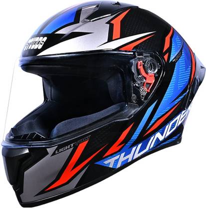 STUDDS Thunder Lightvolt ISI and DOT Certified Full Face Helmet Motorbike Helmet