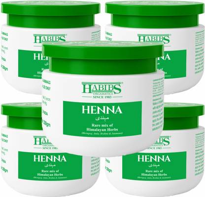 Habibs Henna Mehndi Powder Enriched with Bhringraj Amla Reetha For brown shade to hair