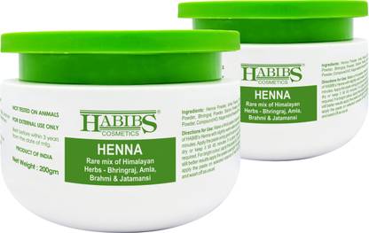 Habibs Henna Mehndi Powder Enriched with Bhringraj Amla Reetha For brown shade to hair