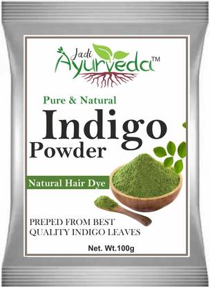 JADI AYURVEDA Indigo Powder Henna, Indigofera Tinctoria For Hair Color & Hair Care (100 g)