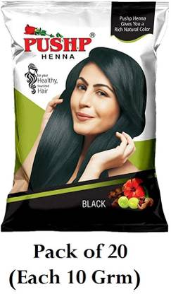 Pushp Heena Black Mehndi Pack of 20 (Each 10 Grm)